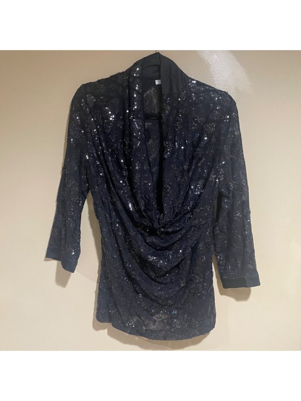 Alberto makali black sequin top